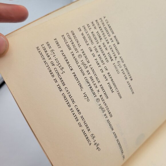 Nikos Kazantzakis: A Biography Based On His Letters By Helen Kazantzakis Paperba - Picture 9 of 10